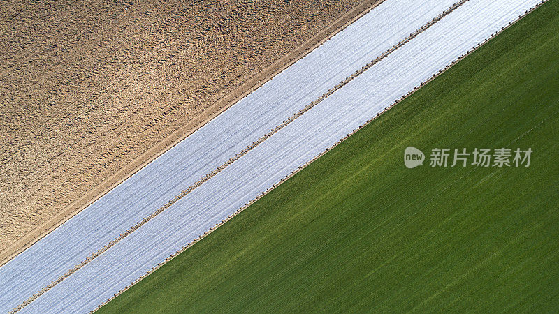 农业区域-鸟瞰图