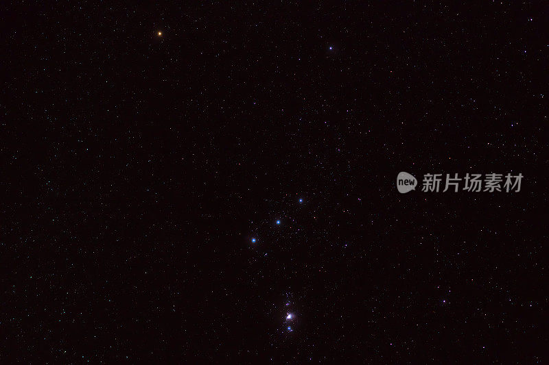 星星背景与猎户座星座