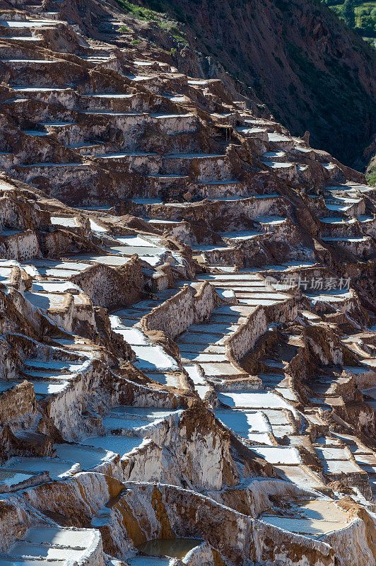 秘鲁马拉斯的盐矿