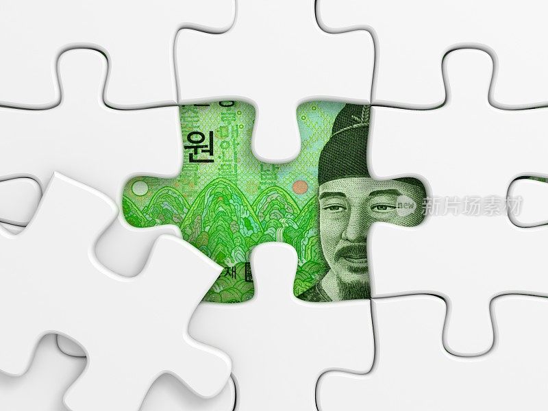 韩国韩元拼图游戏