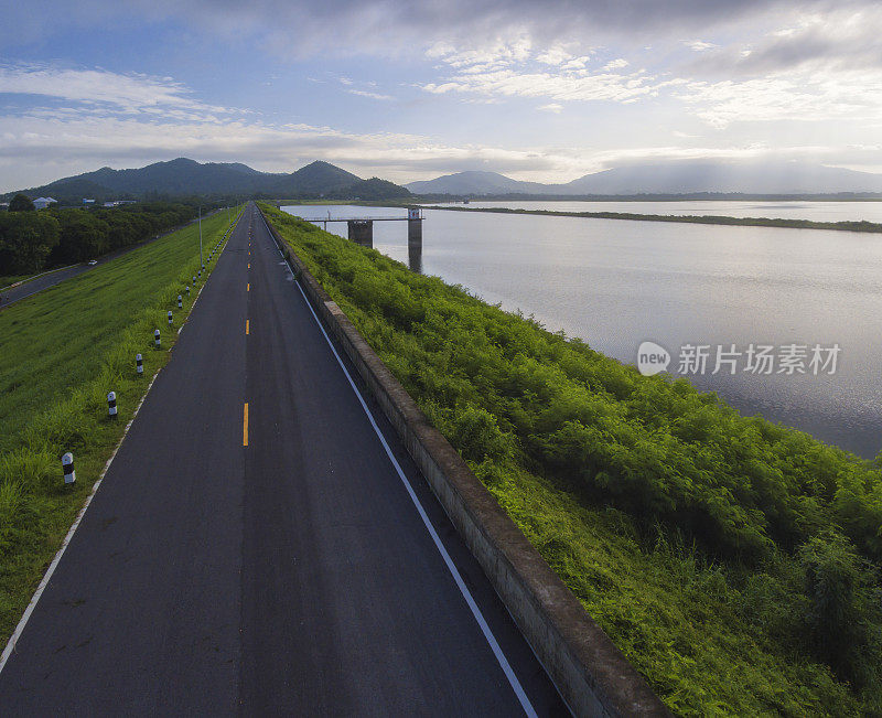 泰国春武里邦弗拉水库景观