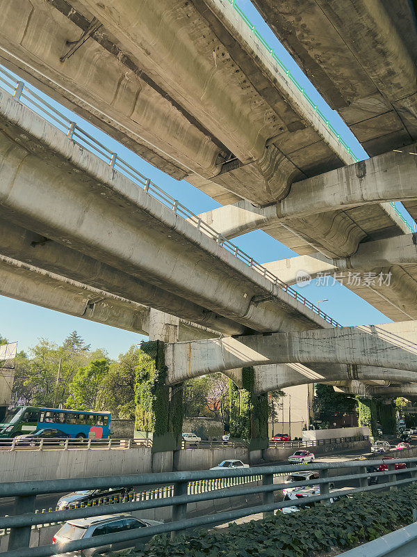 墨西哥城的高架公路