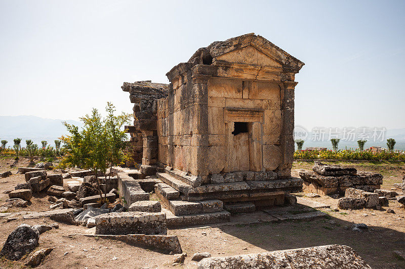 希拉波利斯古城在Pamukkale