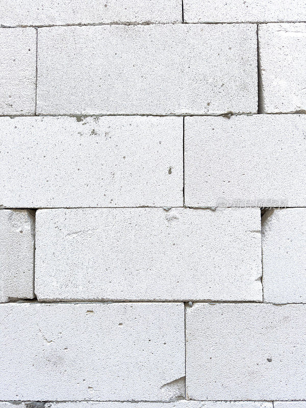 白砌块墙