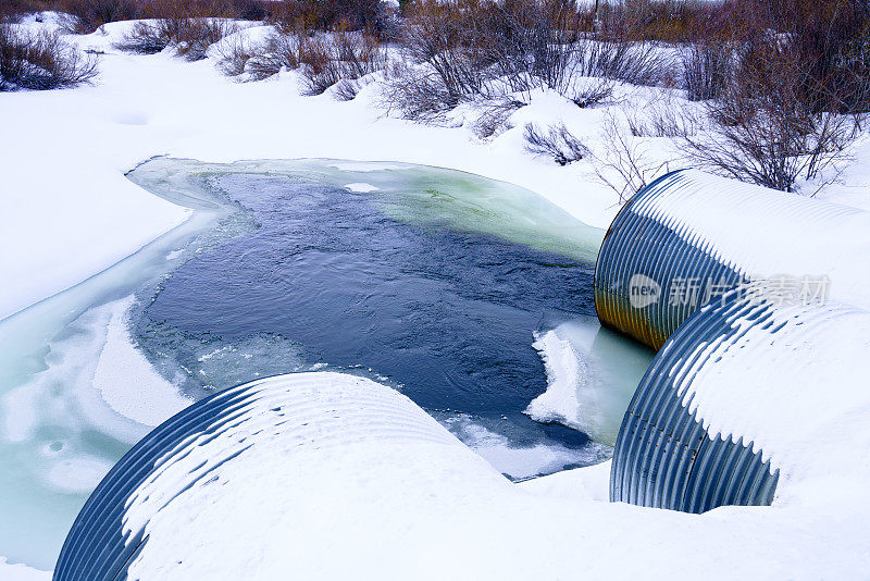 波纹排水管冬季冰雪管道