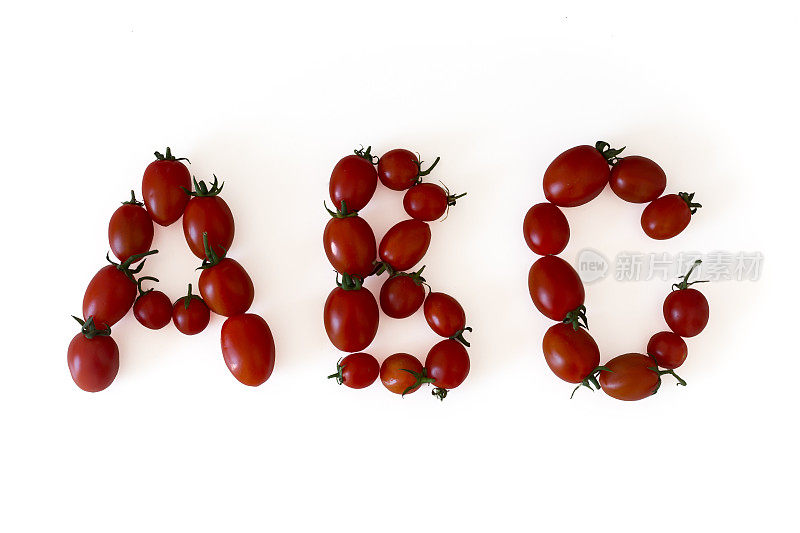 ABC字母和小番茄
