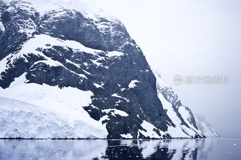 南极冰川山