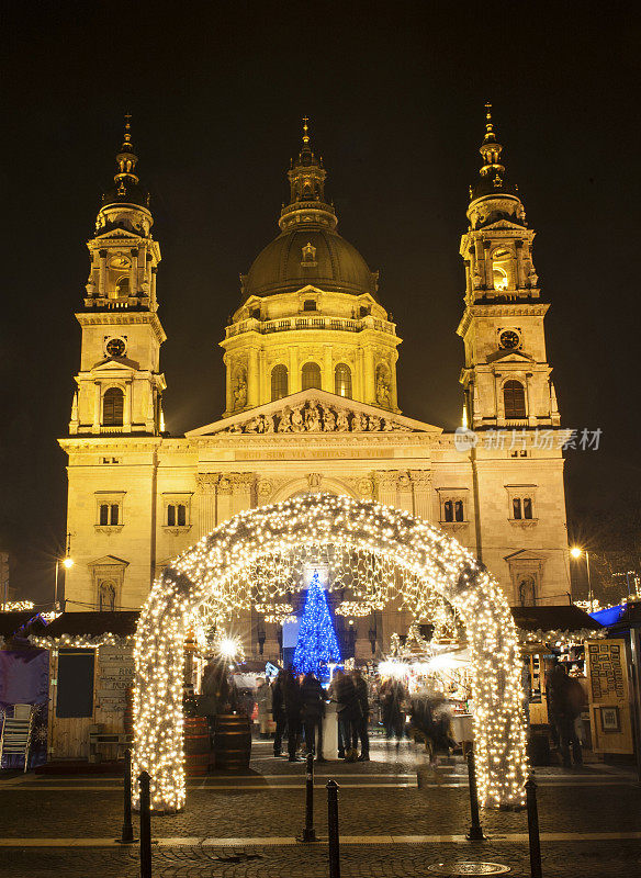 布达佩斯的圣诞市场