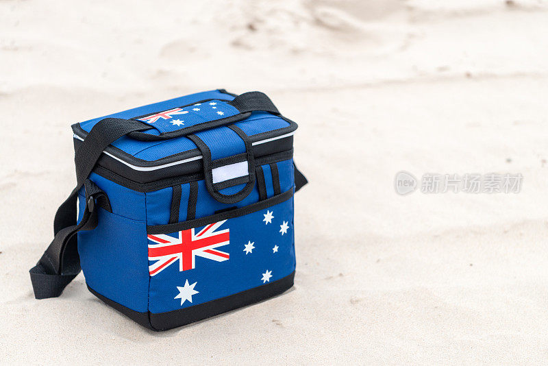 冷却器盒在澳大利亚国旗的颜色