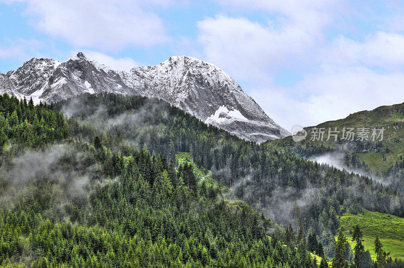 齐勒塔尔阿尔卑斯景观HDR(奥地利)