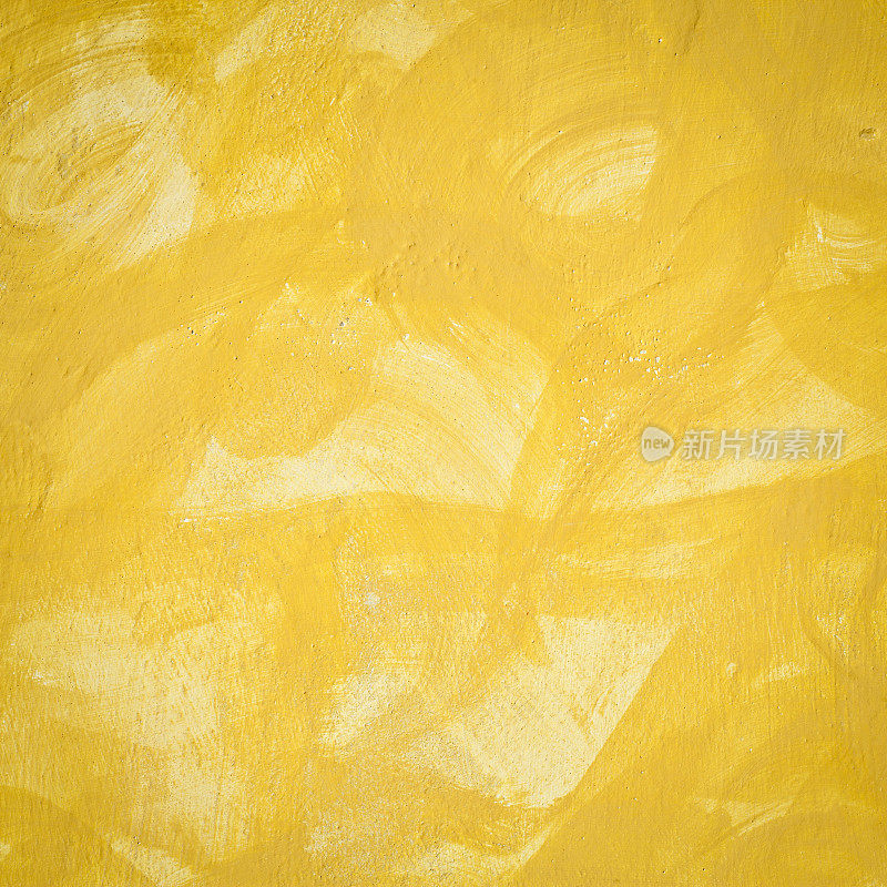 斑驳的黄色墙面纹理，方形
