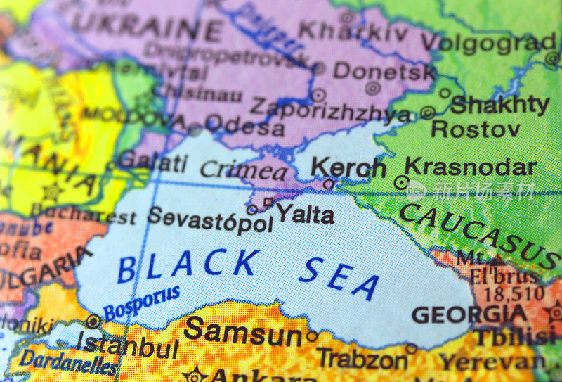 黑海地区的地图