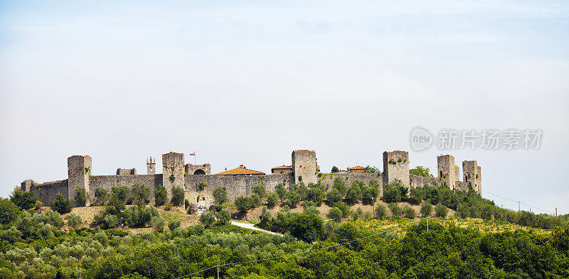 Monteriggioni，托斯卡纳中世纪的古堡垒