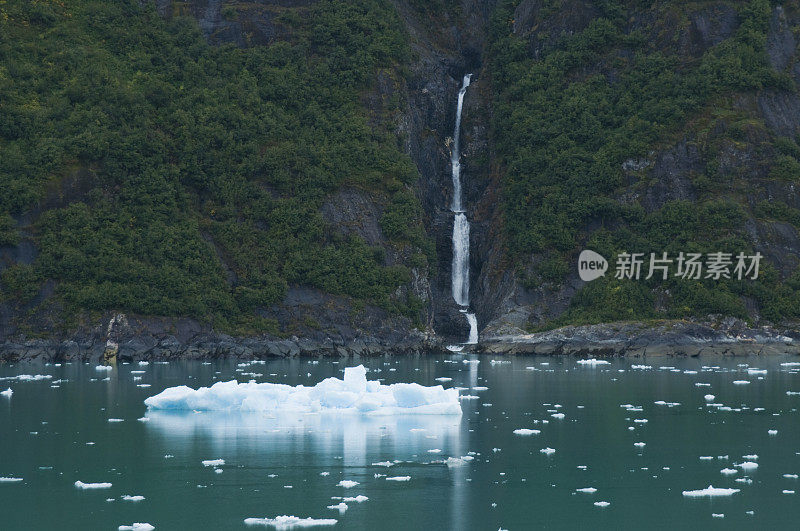 冰山和瀑布