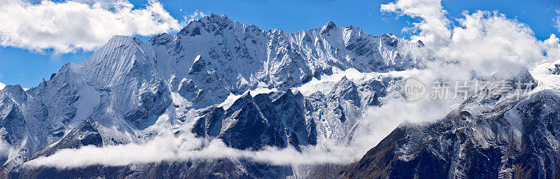 Kangja雪山。珠峰电路。尼泊尔的动机