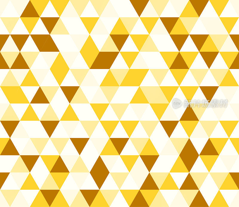 黄色三角形无缝图案