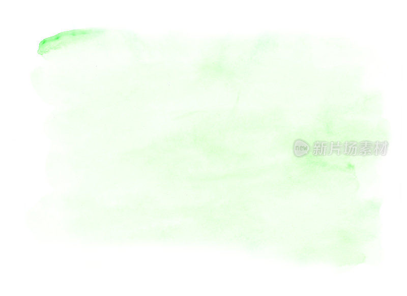 软绿色，浅海蓝宝石，绿松石，薄荷梯度手绘水彩背景