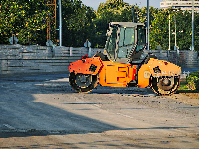 蒸汽压路机在道路建设中