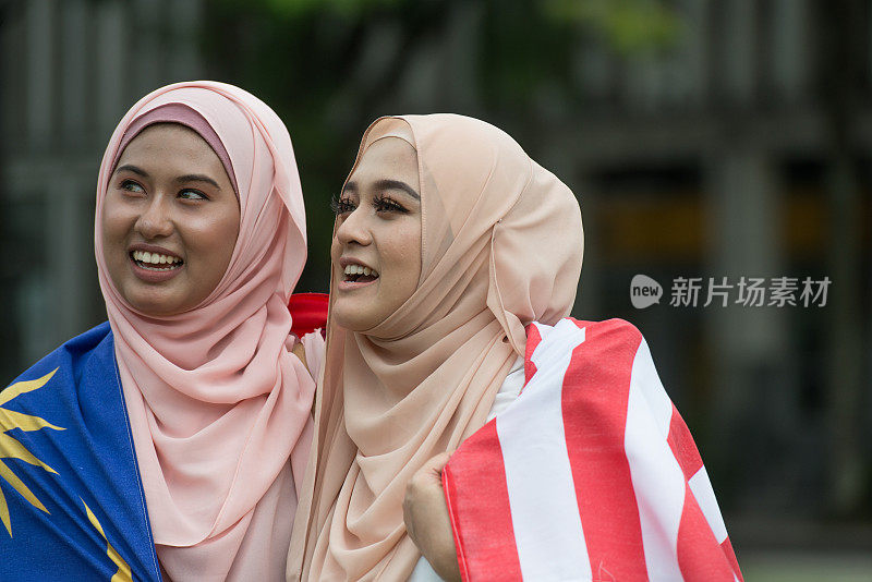 马来西亚妇女庆祝独立日
