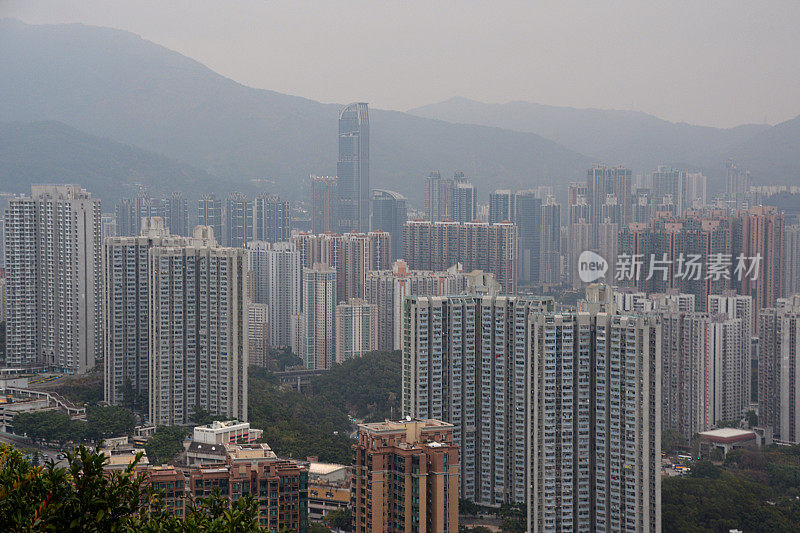 香港新界荃湾全景