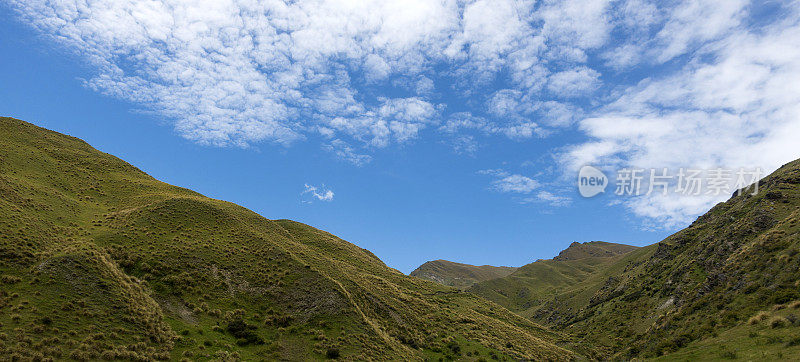 皇冠山脉的山谷视图