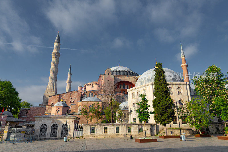 圣索菲亚博物馆在苏丹艾哈迈德，伊斯坦布尔市，土耳其