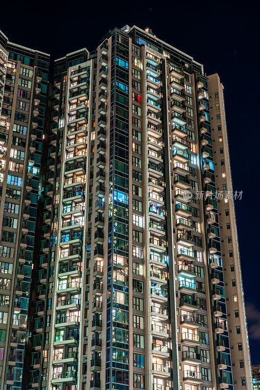 香港的高层住宅大厦