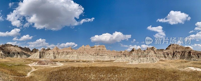 美国南达科他州荒地国家公园全景