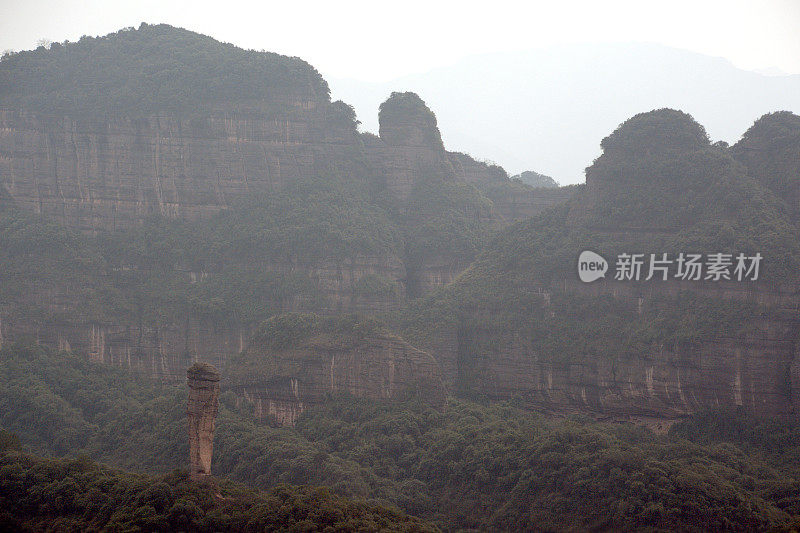 中国广东省丹霞山喀斯特风景