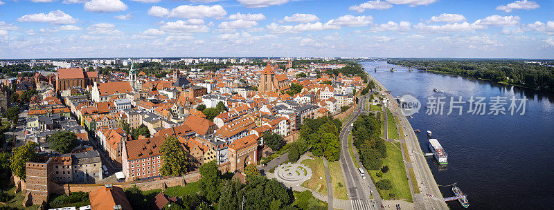 波兰的假期-托伦和维斯瓦河的老城