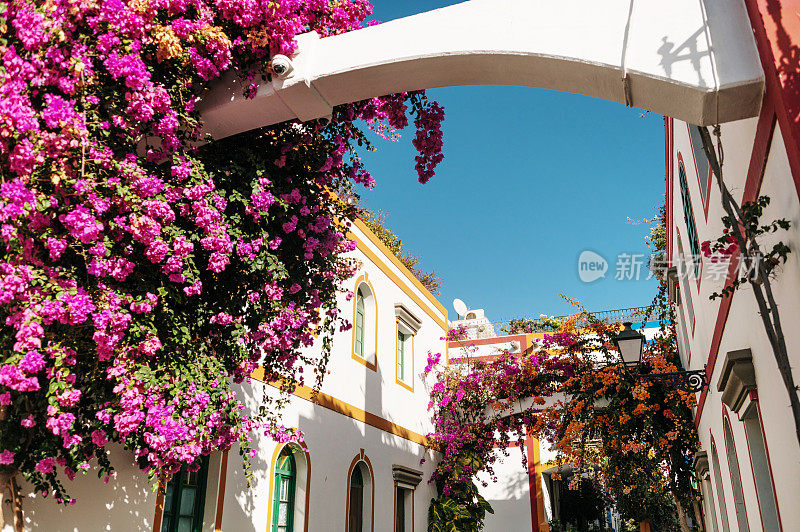 街在Mogán年Canaria,献礼