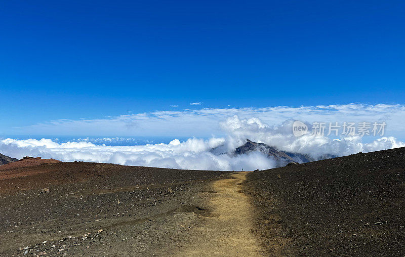 夏威夷毛伊岛的哈雷阿卡拉火山口