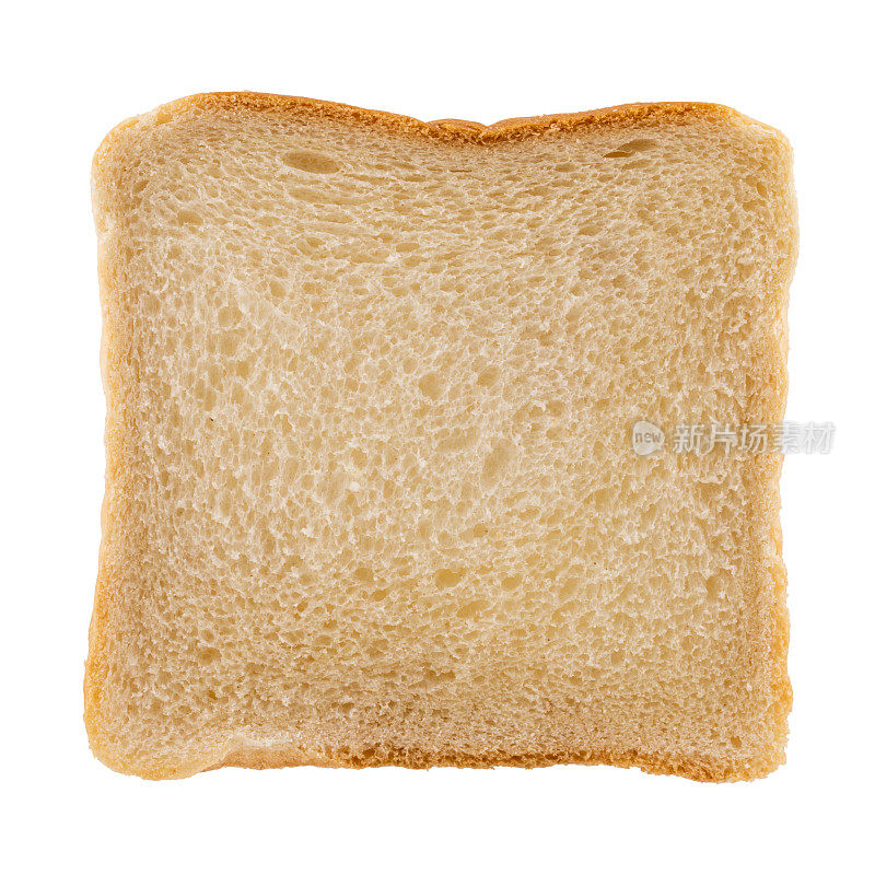 一片吐司面包的孤立照片