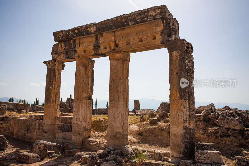 希拉波利斯古城在Pamukkale