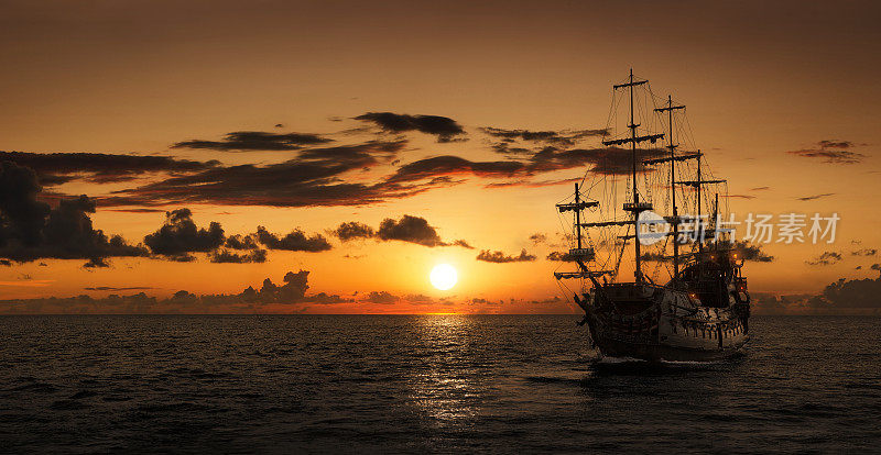 海盗船轮廓