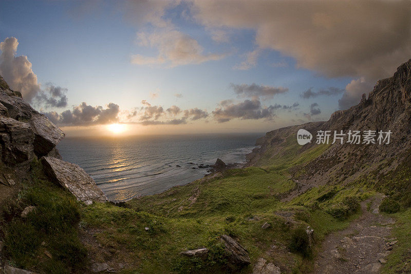 康沃尔郡的海岸线