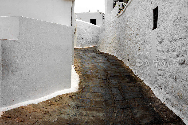 希腊狭窄的小巷