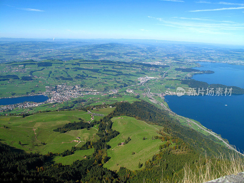 从瑞士的Rigi山上观看