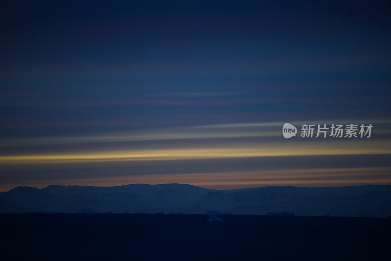 傍晚，格陵兰的彩云