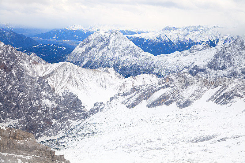 Zugspitze山,德国