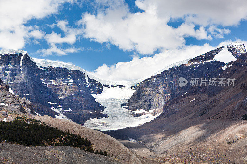 加拿大贾斯珀国家公园的冰川