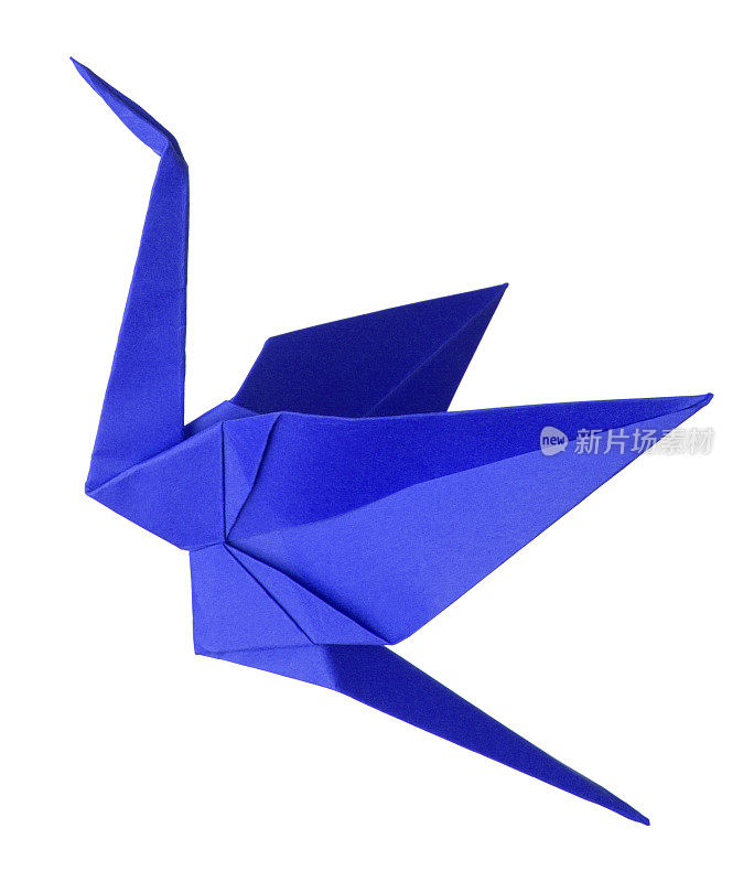 蓝色的纸鹤