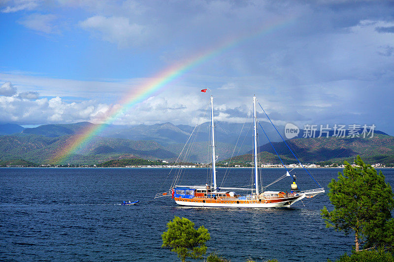 蓝色的巡航Fethiye。