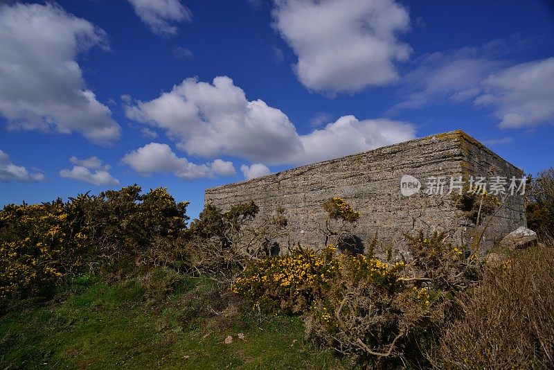 第二次世界大战邦克，泽西岛，英国