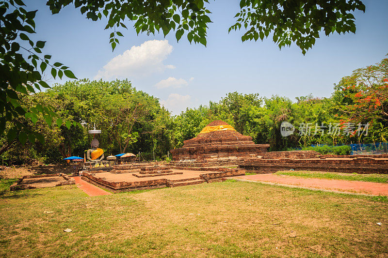 吴哥窟遗址，维甘金庙遗址之一。维甘金是13世纪以来由国王芒格莱大帝建造的历史定居点和考古遗址，位于泰国清迈。