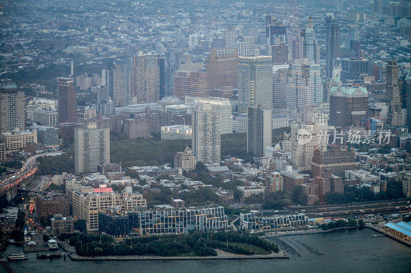 纽约市的天际线和城市景观