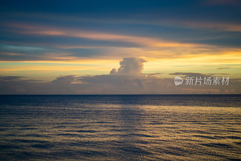 海滩日落佛罗里达那不勒斯