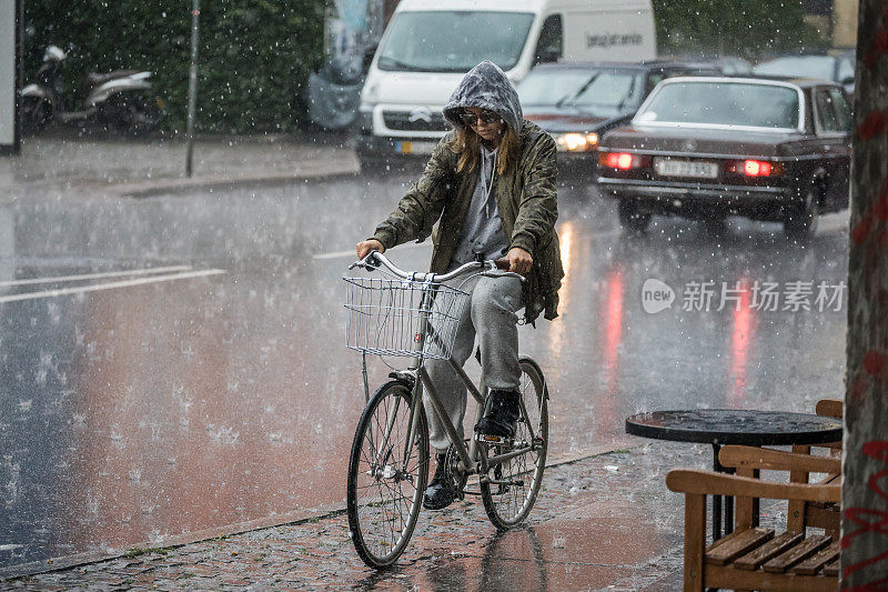 丹麦哥本哈根的大暴雨