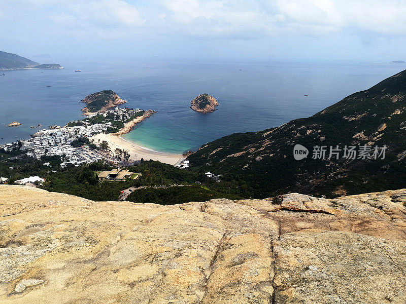 从香港岛的龙之背的全景