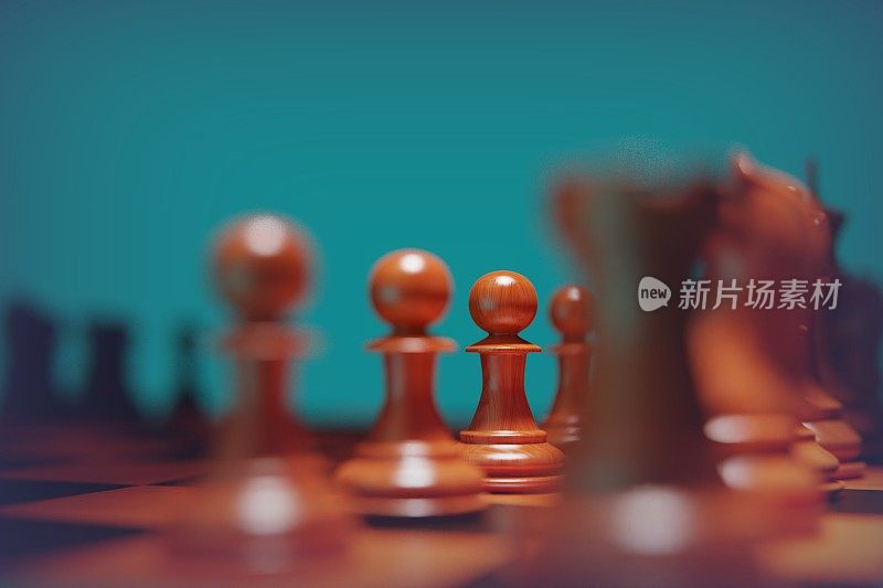 国际象棋概念，一款全新的棋类图片素材游戏